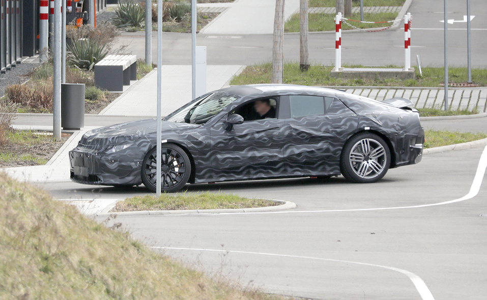 Next-Gen Mercedes-AMG GT 4-Door EV Spied During Testing